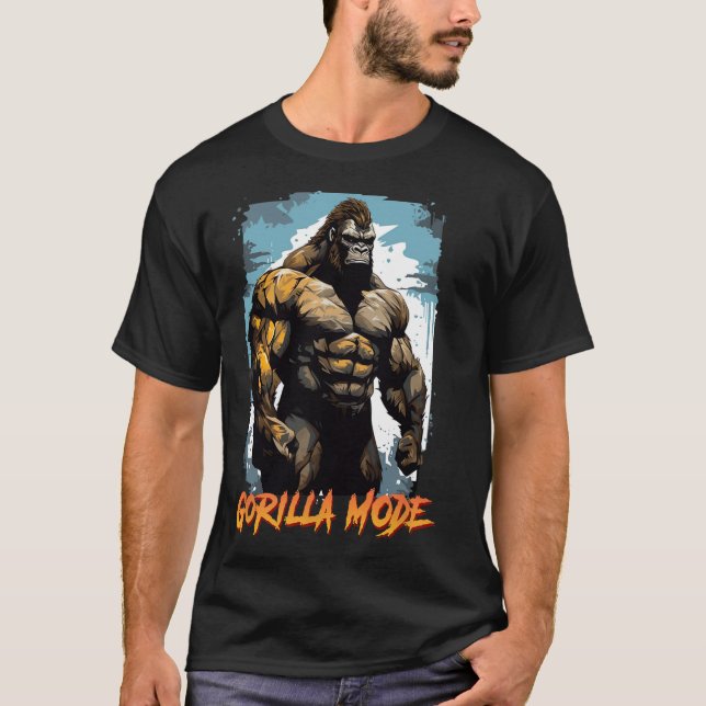 Gorilla Workout Tröjor Gorilla Mode Gym Och Kropps (Framsida)