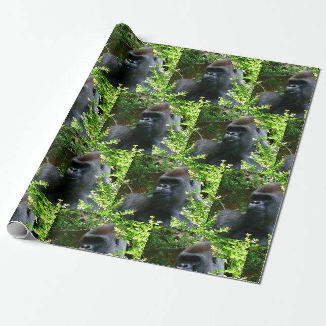 Gorilla Wrapping Papper Presentpapper (Utrullad)