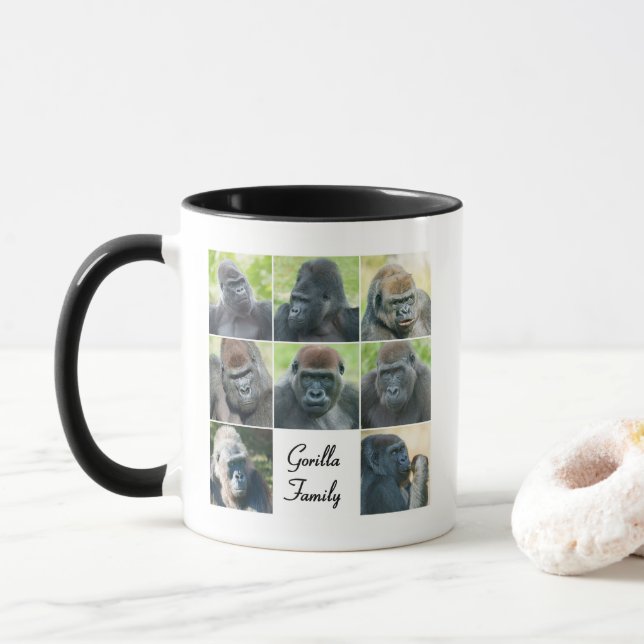 Gorillafamilj Mugg (Med munk)