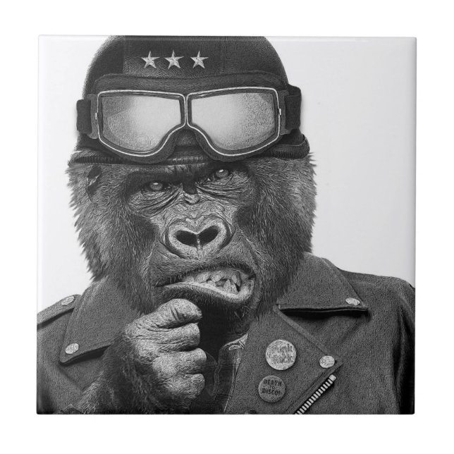 Gorillagrabb Kakelplatta (Framsidan)