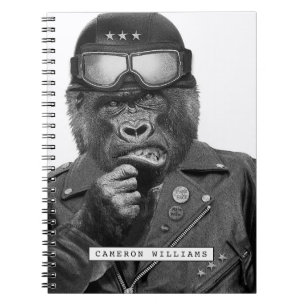 Gorillagrabben tillfogar ditt namn anteckningsbok