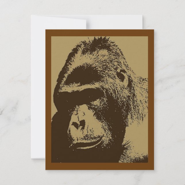 Gorillainbjudan - tävlingsbidrag inbjudningar (Framsida)
