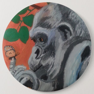 Gorillan & fjärilen knäppas knapp