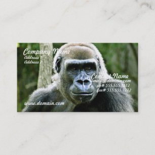Gorillan profilerar visitkorten visitkort