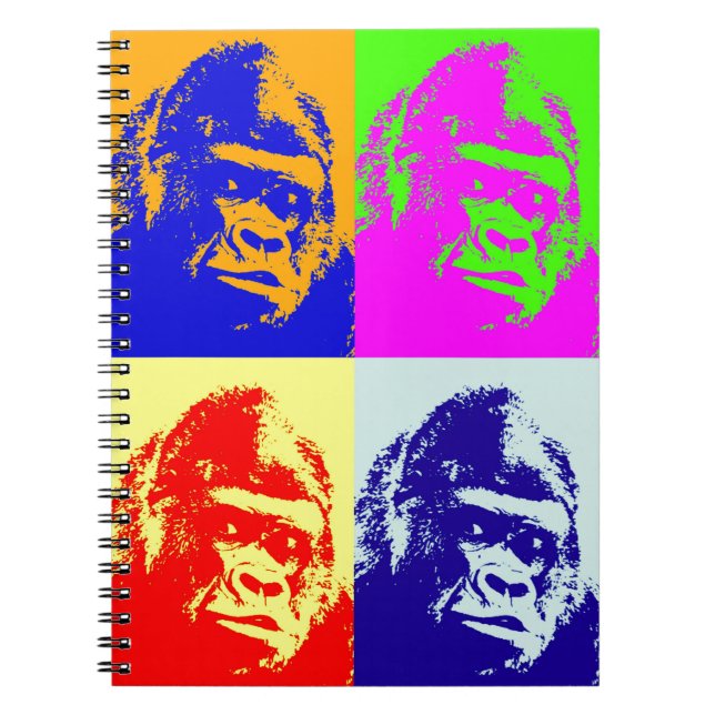 Gorillapopkonst Anteckningsbok (Framsidan)