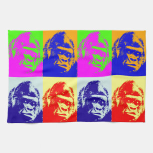 Gorillapopkonst Kökshandduk