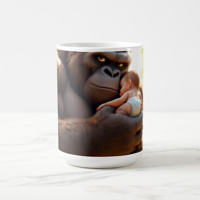 Gorillas embrace kaffemugg (Center)