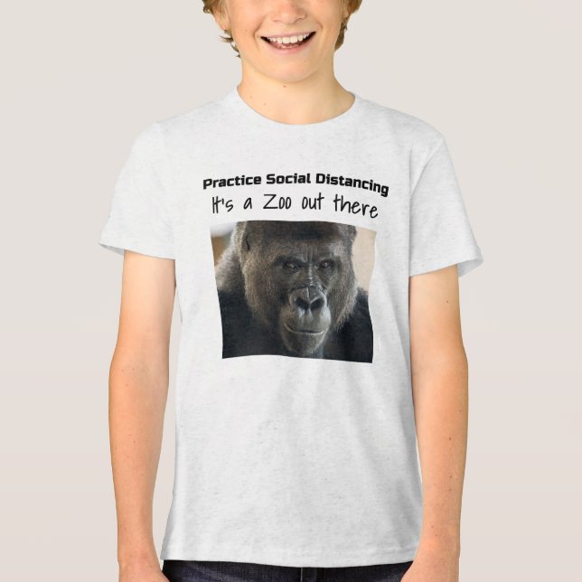 Gorillas in Midst Corona Riot by Funnycomb T Shirt (Framsida)
