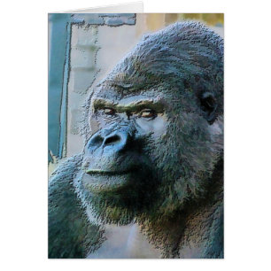 GORILLAS-kort Hälsningskort