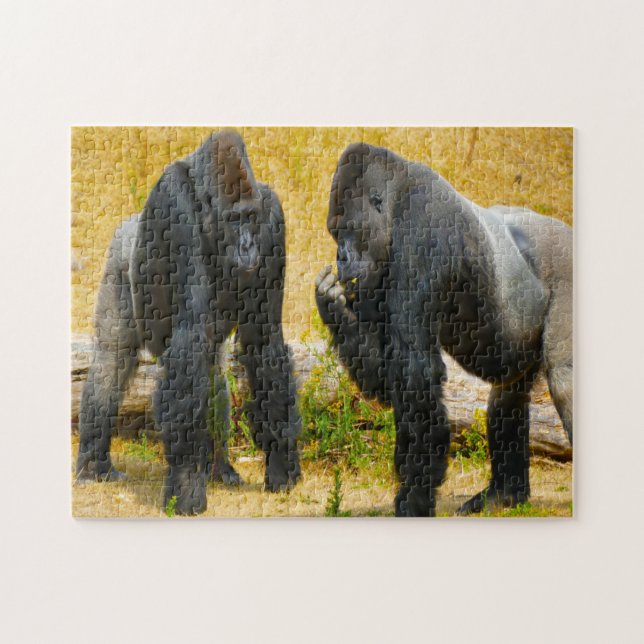 Gorillas. Pussel (Horisontell)