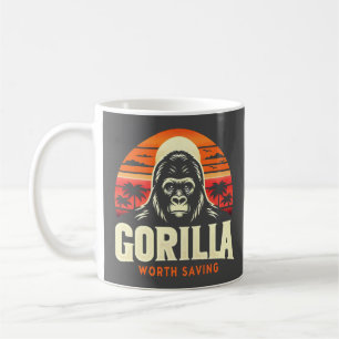 Gorillas Worth Saving World Wildlife Day Vintage Kaffemugg