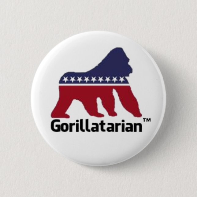 Gorillatarian knäppas knapp (Framsida)