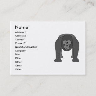 Gorillatecknad Visitkort