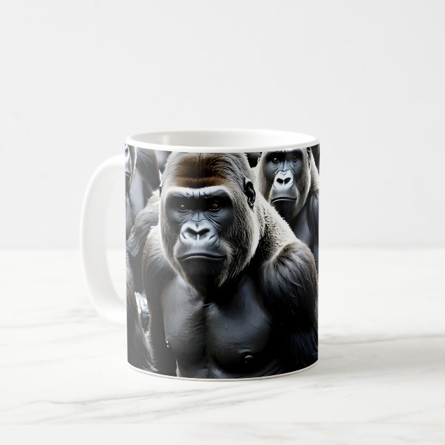 Gorillatrupp Kaffemugg (Framsida vänster)