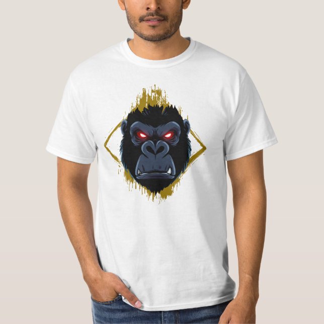Gorille aux yeux rouges t shirt (Framsida)