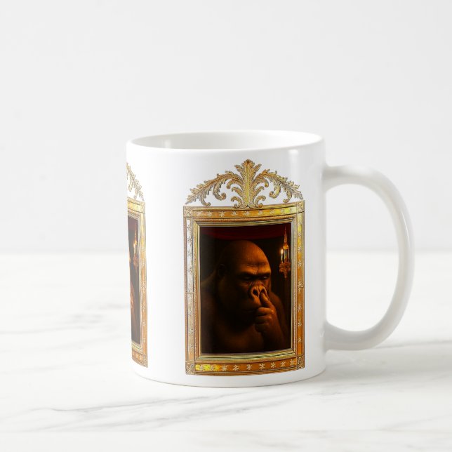 Gorille baroque humoristique  kaffemugg (Höger)