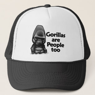 Gorillor är folk för truckerkeps