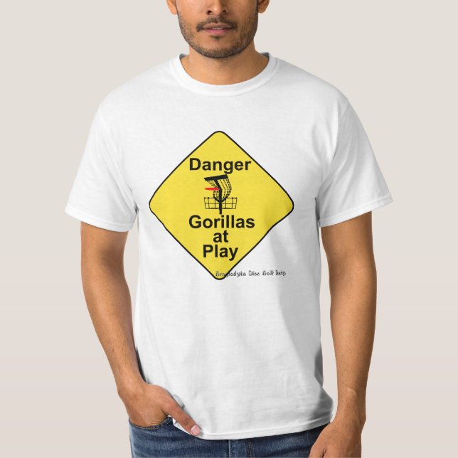 Gorillor på lek tee (Framsida)