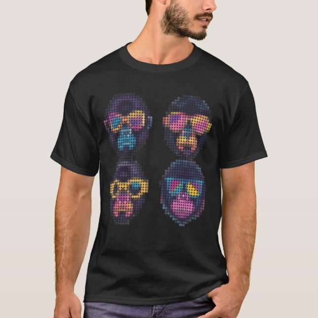 GORILLUMINATET D40x4 T Shirt (Framsida)