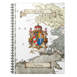 Gorizia och Gradisca i 1700-talets europeiska bärb Anteckningsbok