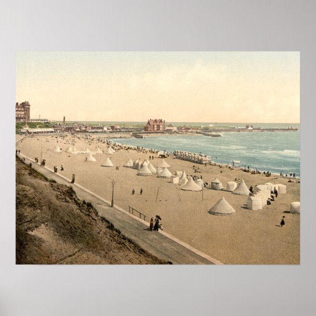 Gorleston Beach, Norfolk, England archival print Poster (Framsidan)