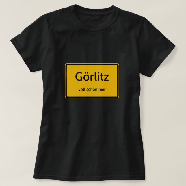 Görlitz Damen Frauen T-Shirt Tshirt Shirt (Design framsida)