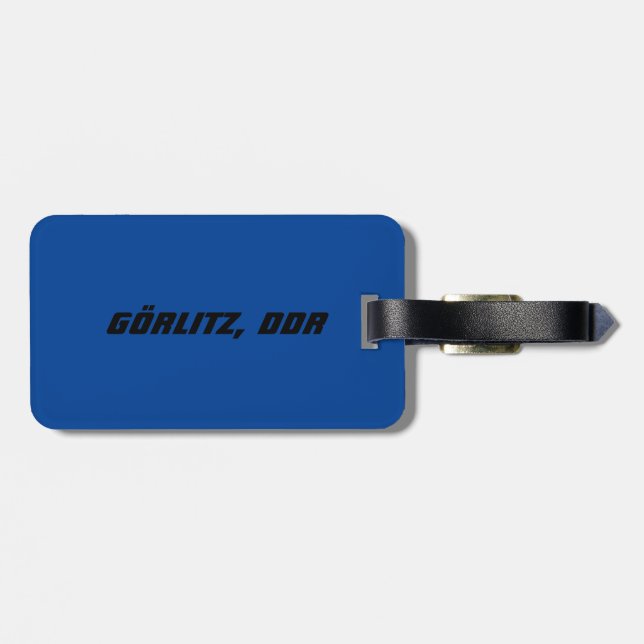 Gorlitz, Deutsche Demokratische Republik DDR Bagagebricka (Baksida Vågrät)
