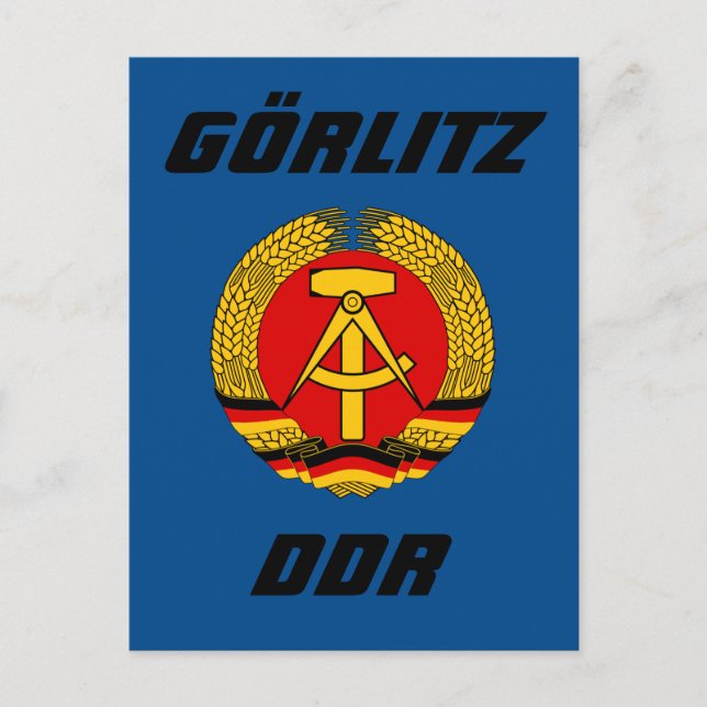 Gorlitz, Deutsche Demokratische Republik DDR Helg Vykort (Framsida)