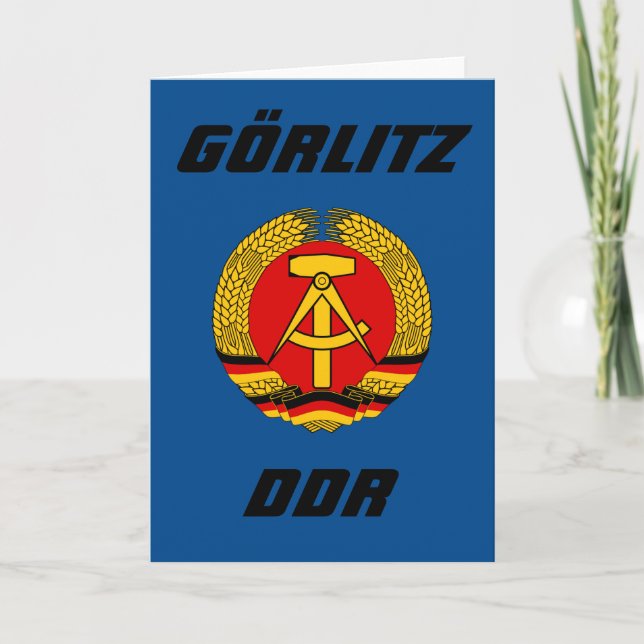 Gorlitz, Deutsche Demokratische Republik DDR Helgkort (Framsida)
