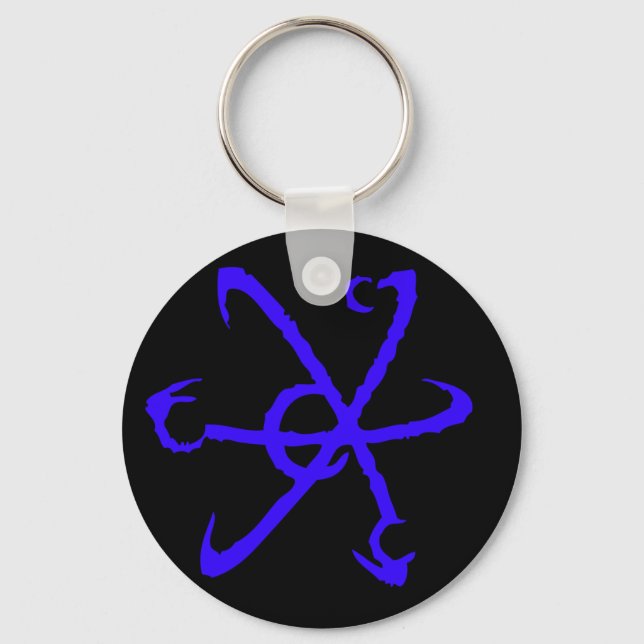Gorman Industries Symbol Blue Keychain Nyckelring (Framsida)