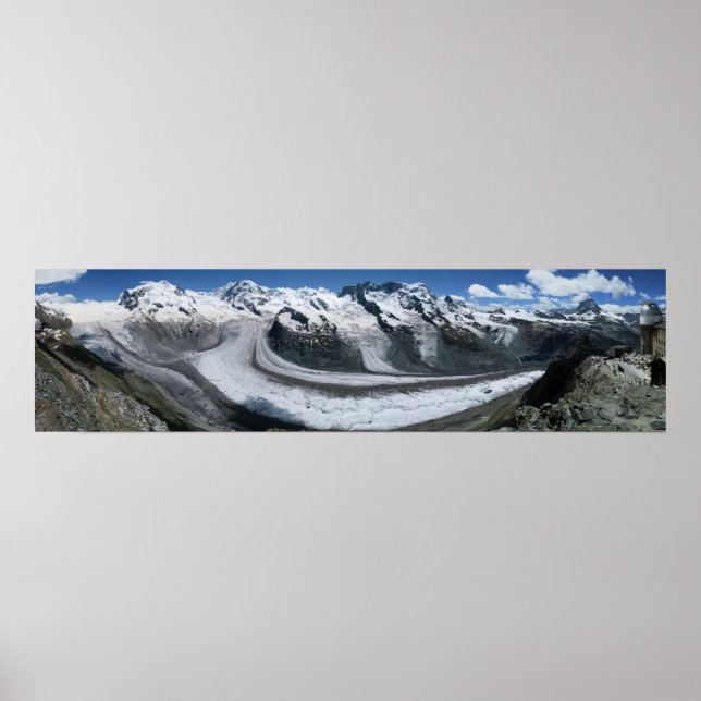 Gornergrat Zermatt Monte Rosa Poster (Framsidan)