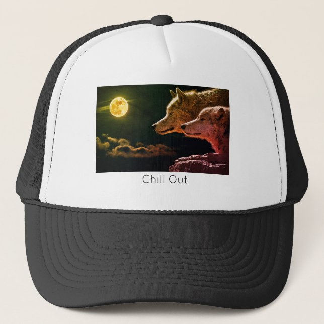 Gorra De Camionero Wolf Life Style  trending produ Keps (Framsida)