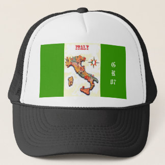 Gorra mapa de Italy Truckerkeps