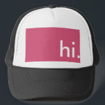 Gorra que dice hi keps<br><div class="desc">Mensaje claro. Diseño sobrio. Ideal para regalo. ES divertida y con colores alegres.</div>