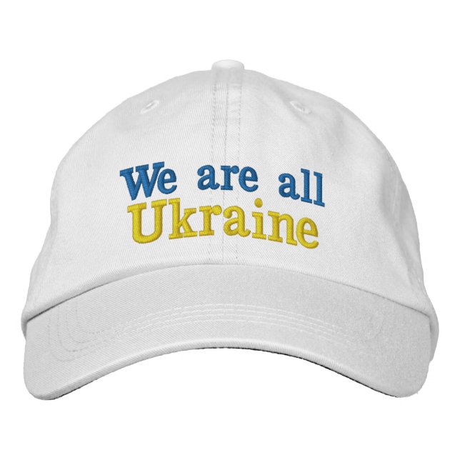 Gorra We are all Ukraine Broderad Keps (Framsida)