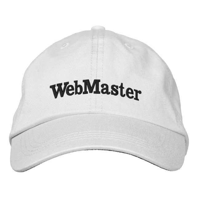 Gorra WebMaster Broderad Keps (Framsida)