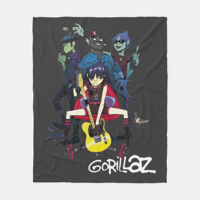 Gorrillaz T-Shirt Fleecefilt (Framsidan)
