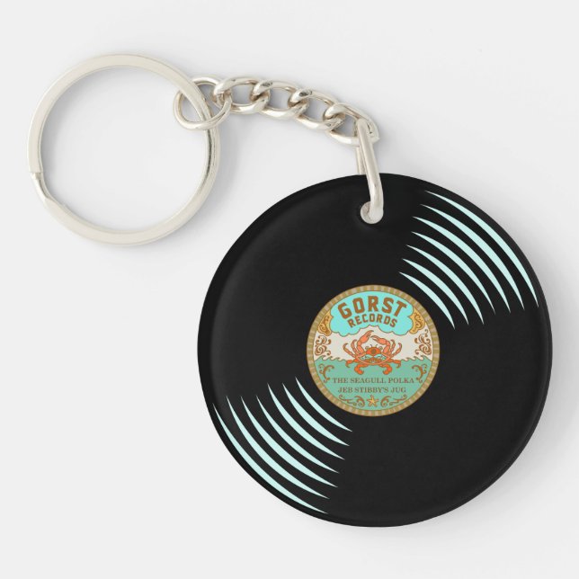 Gorst Retro Vinyl Record Keychain (Framsidan)