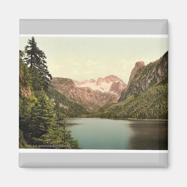 Gosausee and Dachstein, Oberösterreich, Austro-Hun Magnet (Framsidan)