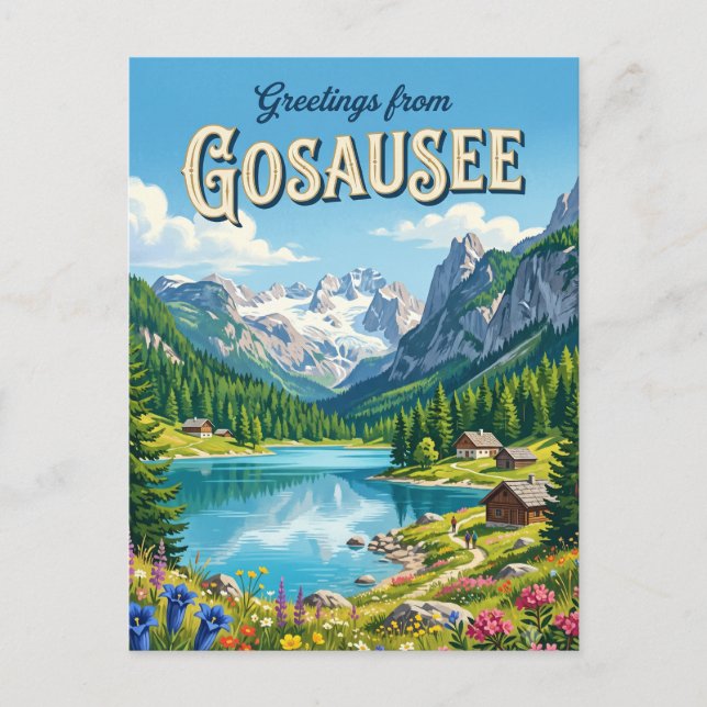 Gosausee Österrike Vykort (Framsida)