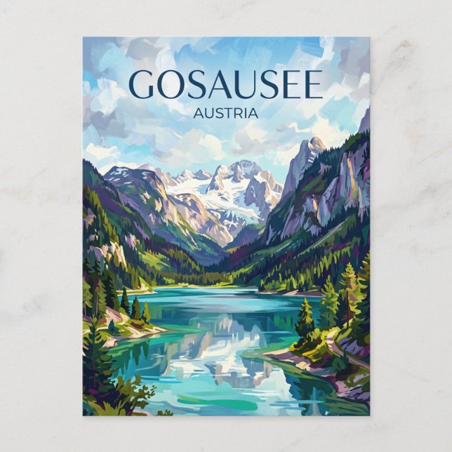 Gosausee Österrike Vykort (Framsida)