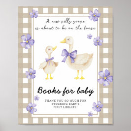 Gosbabydusch - bokar för baby poster