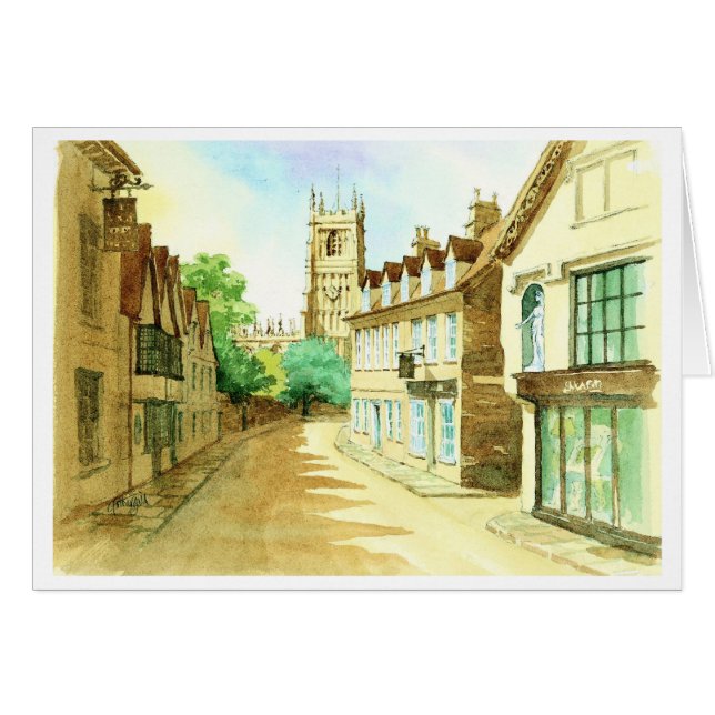 Gosditch Street Cirencester Hälsningskort (Framsidan Horizontal)