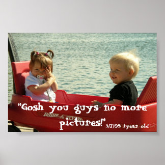 "GOSH DU GUYS" POSTER