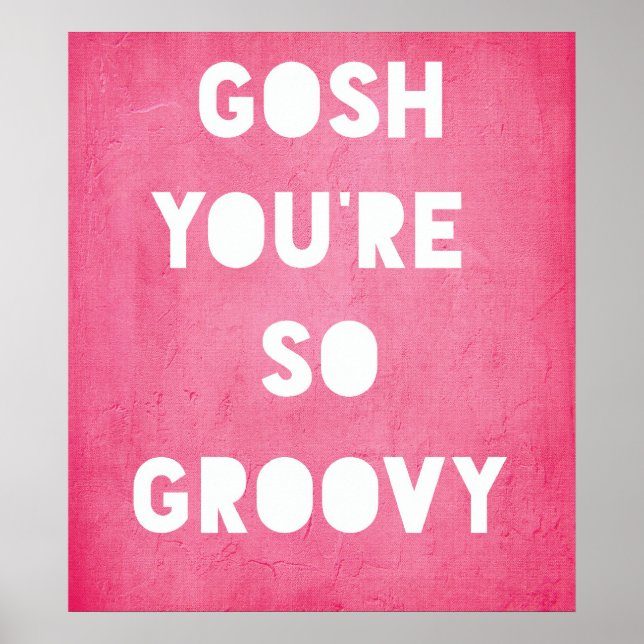 Gosh,Groovy Poster (Framsidan)