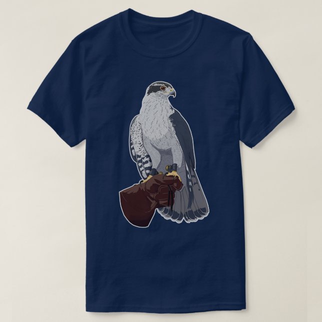 Goshawk på handsken 1 t shirt (Design framsida)