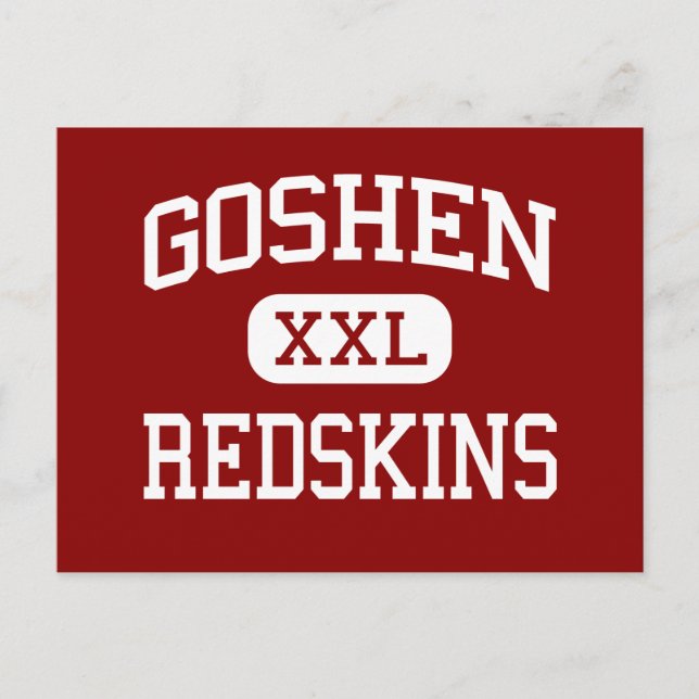 Goshen - Redskins - High School - Goshen Indiana Vykort (Framsida)