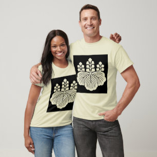 Goshichi som ingen inverterad kiri kvadrera, Japan Tee Shirt