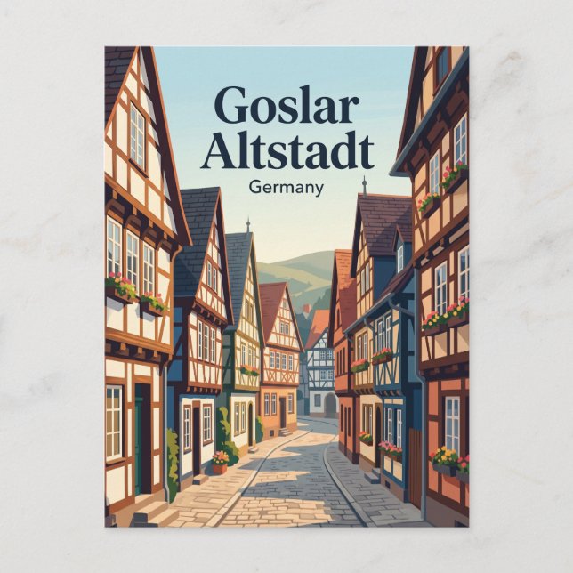 Goslar Gamla Stan (Altstadt), Unescos världsarv  Vykort (Framsida)