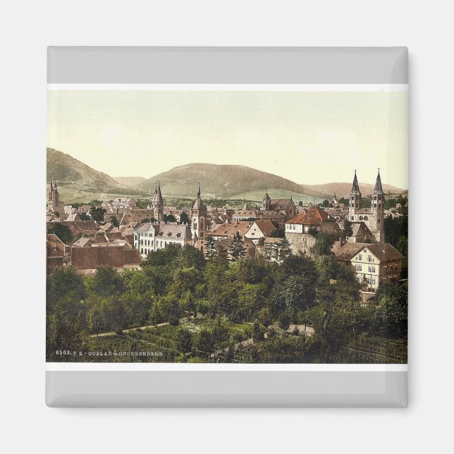 Goslar och Georgenberg, Hartz, Tyskland klassisk P Magnet (Framsidan)
